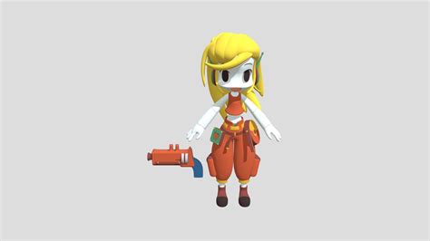 Cave Story Curly Brace Download Free D Model By Landon Emma