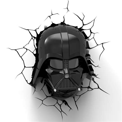 Osta Star Wars 3d Wall Light Darth Vader