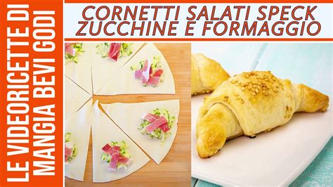 Golosi bocconcini di pasta sfoglia o brisé a forma di caramella ripiene a piacere! Cornetti salati speck zucchine e formaggio - FINGER FOOD ...