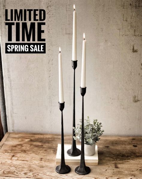 Explore 16 listings for wrought iron candle holders uk at best prices. GATECREST Hand Forged Iron Taper Holders | Black iron ...