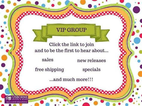 Join My Vip Group Today For Inside Info On Our Books And Any Specials I