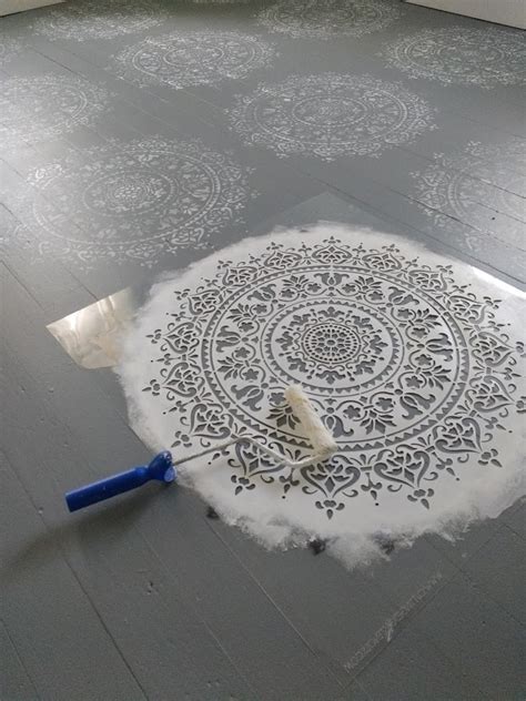 Just remember that whatever painting idea you use, the color and style of the ceiling should relate to the rest of your decor to look relevant and connected. Kammy's Korner: Gorgeous Stenciled Wood Floor In ONE HOUR!