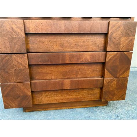 Mcm Brutalist Mens Armoire By Lane Furniture Chairish