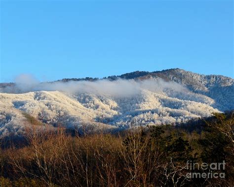 Snowy Foggy Mountain Photograph By Victoria Billings Fine Art America