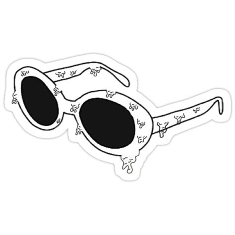 Drippy Clout Goggles Stickers By Cloutclan Redbubble