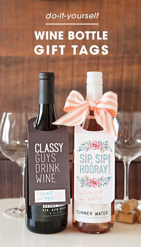 Check Out These Free Printable Wine Bottle T Tags