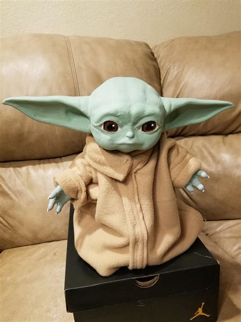 My 3d Printed Baby Yoda Full Size And Articulated Posable R