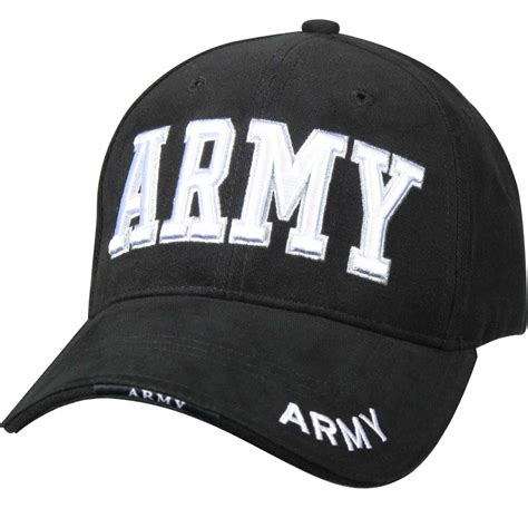 Us Army Black And White Embroidered Baseball Hat