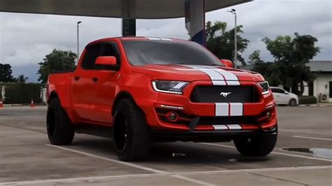 Widebody Ford Ranger Mustang Pickup Truck Isnt Your Average Tuning Job