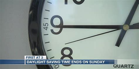 Daylight Saving Time Ends On Sunday