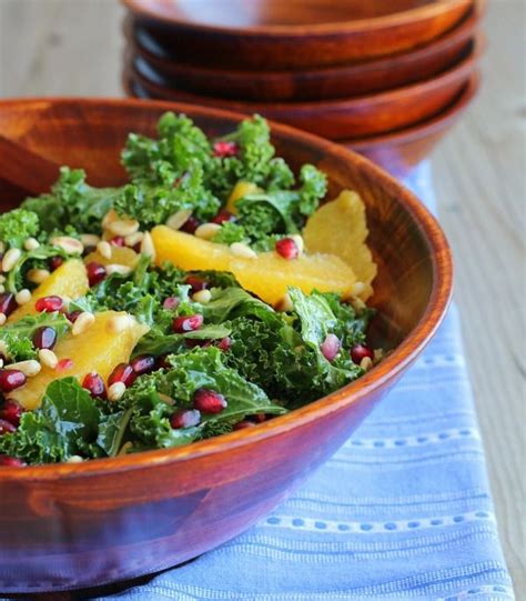 Kale Salad With Pomegranate Oranges And Pine Nuts Rachel Cooks