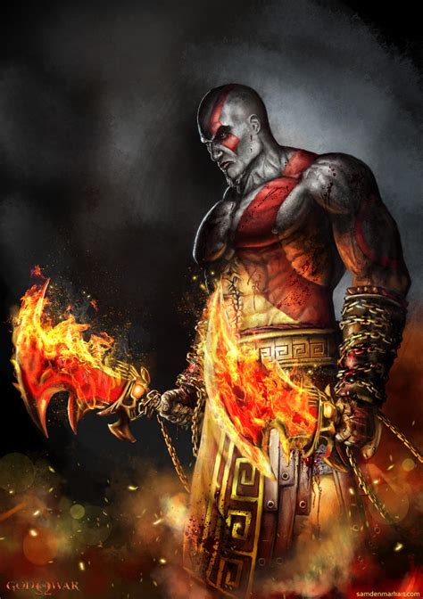 Kratos By Samdenmarkart On Deviantart