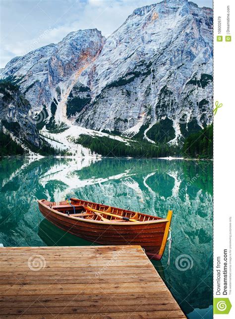 Lake Braies Dolomites Italy Stock Photos Download 3331