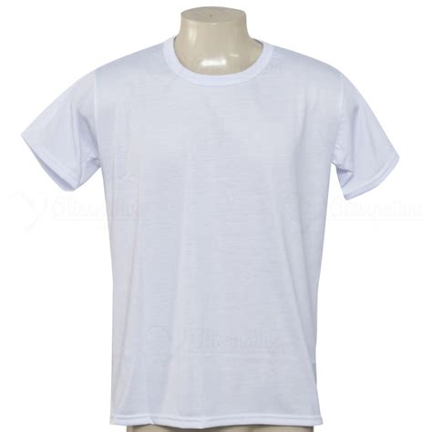 Camiseta Branca Adulto Poliéster Para Sublimação