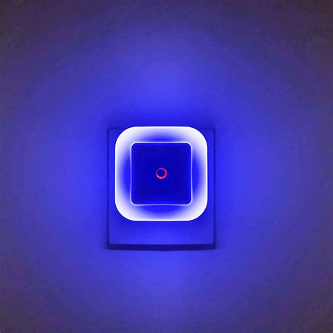 Pack Of 4 Bright Blue Night Lights Plug Into Wall Real Blue Led