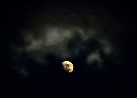 Wallpaper Night Sky Moon Moonlight Atmosphere Eclipse Midnight