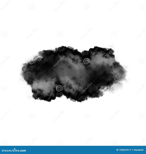 Illustrazione Nera Della Nuvola Di Fumo D Illustrazione Di Stock Illustrazione Di Aperto