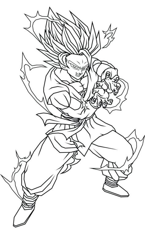 Goku superaiyan drawing with watercolor on bristol 300 paper. Dragon Ball Z Goku Drawing at GetDrawings | Free download