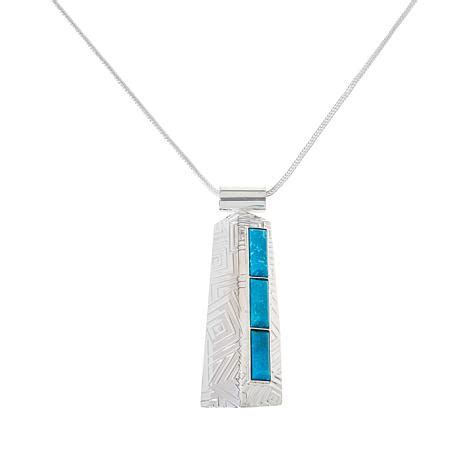 Jay King Sterling Silver Sonoran Blue Turquoise Chain Necklace