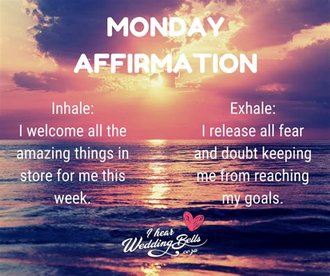 Monday Affirmation For 2020 In 2020 Affirmations Wedding Service How To Find Out