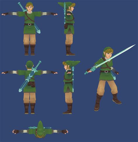 Link Legend Of Zelda Skyward Sword Minecraft Skin