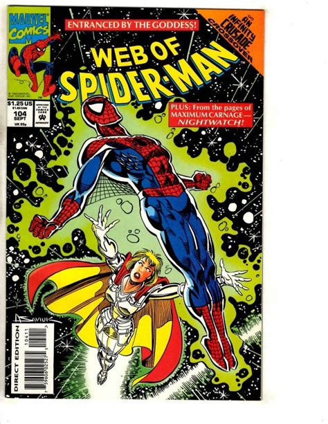 8 Web Of Spider Man Marvel Comic Books 95 96 98 100 101 102 103 104