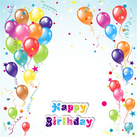 Birthday card design in adobe photoshop 7.0! Balloon ribbon happy birthday background Free vector in ...