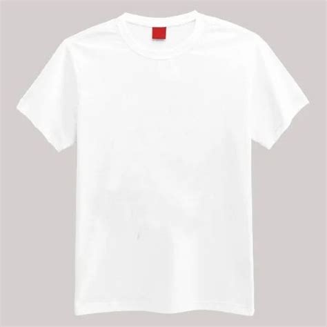 Organic Round Neck Tshirt Cotton Round Neck White Color T Shirt