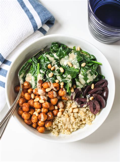 There's no fancy sauce in this quinoa bowl. Roasted Chickpea Quinoa Bowl - Orchard Street Kitchen