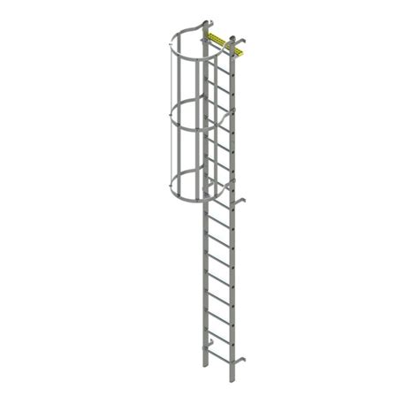 Vertical Fixed Ladder With Safety Cage Ladders And Access