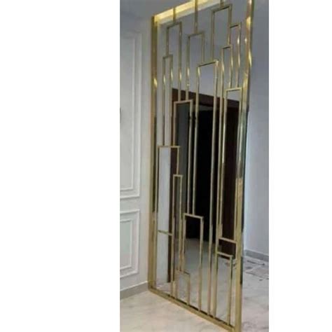 Golden Stainless Steel Partition Screen Polished 1 Panel At Rs 1500sq Ft In New Delhi