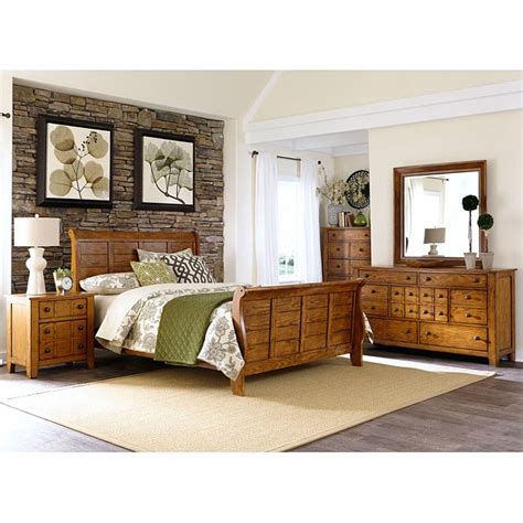 Grandpas Cabin Sleigh Bedroom Set By Liberty Furniture Furniturepick