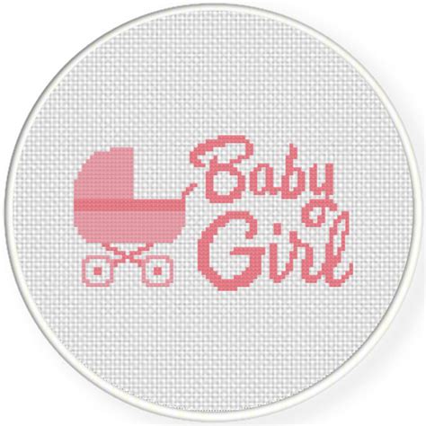 A perfect decoration for the baby room. Charts Club Members Only: Baby Girl Cross Stitch Pattern ...