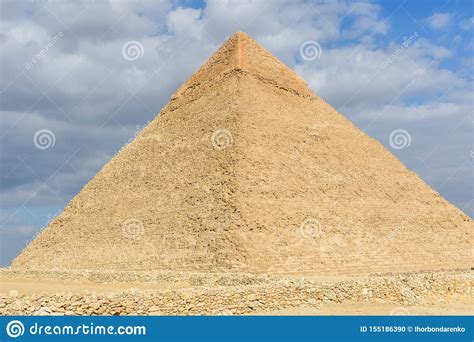The Great Pyramid Of Khafre In Giza Plateau Cairo Egypt Stock Photo