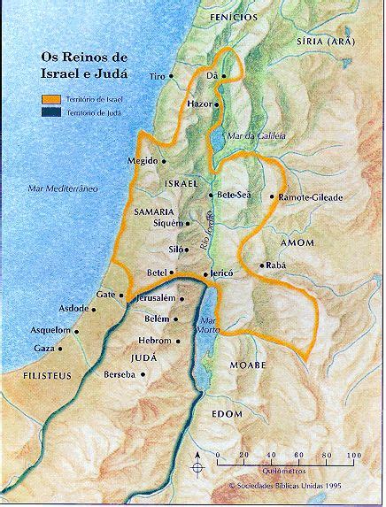 Semeando A BÍblia Mapa 29 Os Reinos De Israel E JudÁ 1