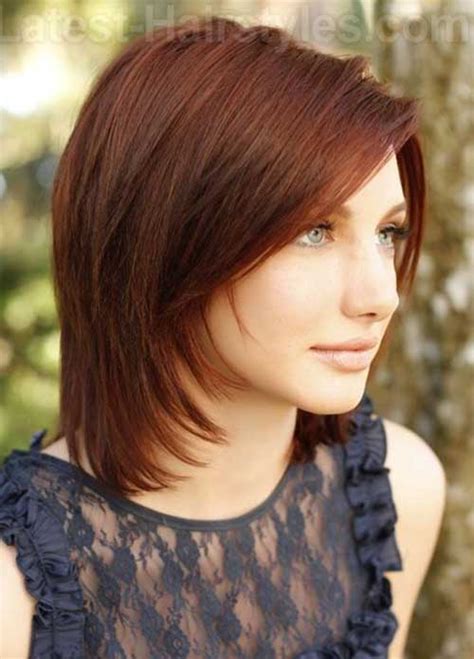 This is another great example of bob haircut. 25 Popular Layered Medium Haircuts | Hairstyles and ...