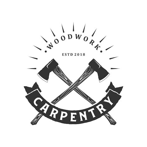Premium Vector Carpentry Logo Vintage