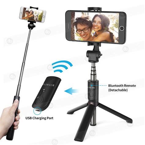 Tripode Selfie Monopie Stick Bluetooth Para Smartphone