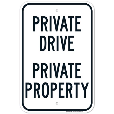 Private Drive Private Property Sign Sigo Signs