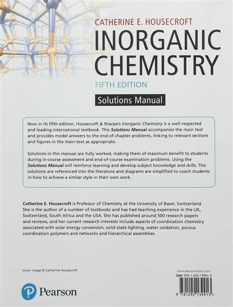 Inorganic Chemistry Student Solutions Manual 9781292139913