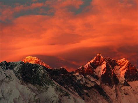 Himalayan Sunset Nepal Landscape Buy Canvas Prints Photo