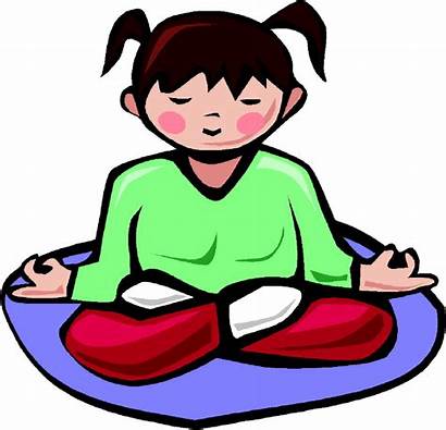 Yoga Meditation Clipart Calm Relax Clip Kid