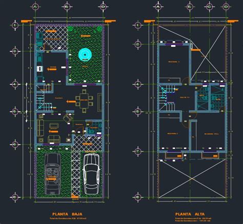 Planos De Casa De 2 Pisos Y 3 Dormitorios Bajar CAD DWG