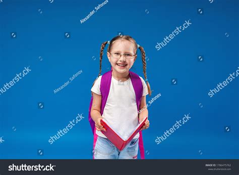 Happy Smiling Little Girl Goes School Stock Photo 1786475762 Shutterstock