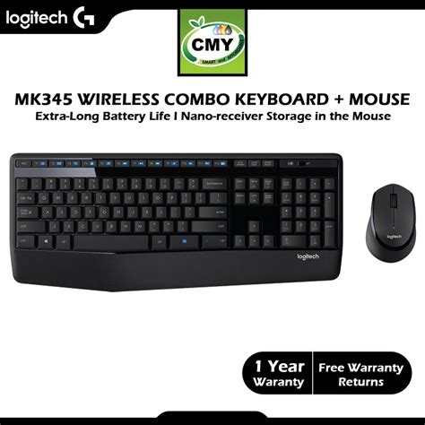 Logitech Mk345 Wireless Keyboard Mouse Combo 920 006491 As Mk295