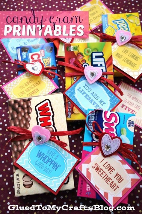 Open the gift of happiness and love this christmas and share them with the others. Candy Grams {Free Printable}