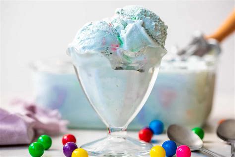 Blue Bubble Gum Ice Cream