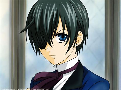 Yet he hardly see some kind of life in it. Brunettes blue eyes eyepatch Kuroshitsuji Ciel Phantomhive anime anime boys wallpaper ...