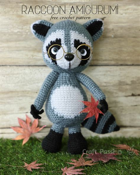 Amigurumi Raccoon Jr Rakku Free Crochet Pattern Craft Passion Crochet Patterns Crochet