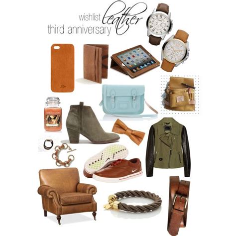 As your 3rd anniversary rolls around, you're likely looking for ways to show your husband or wife how much you care. Third Anniversary Gifts: Leather (gift ideas for 3rd ...